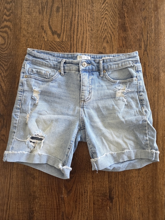 sofia by sofia vergara Pants - Light Blue Sofia Distressed Denim Women's Shorts